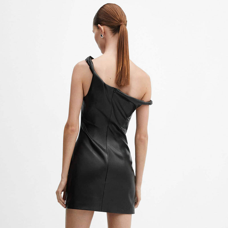 New One-Shoulder Sexy Party Dress